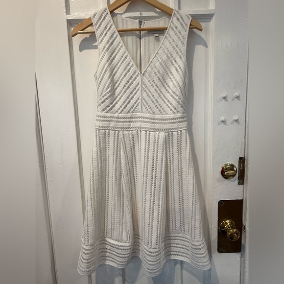 J. Crew White Textured Mini Dress - Picture 1 of 3